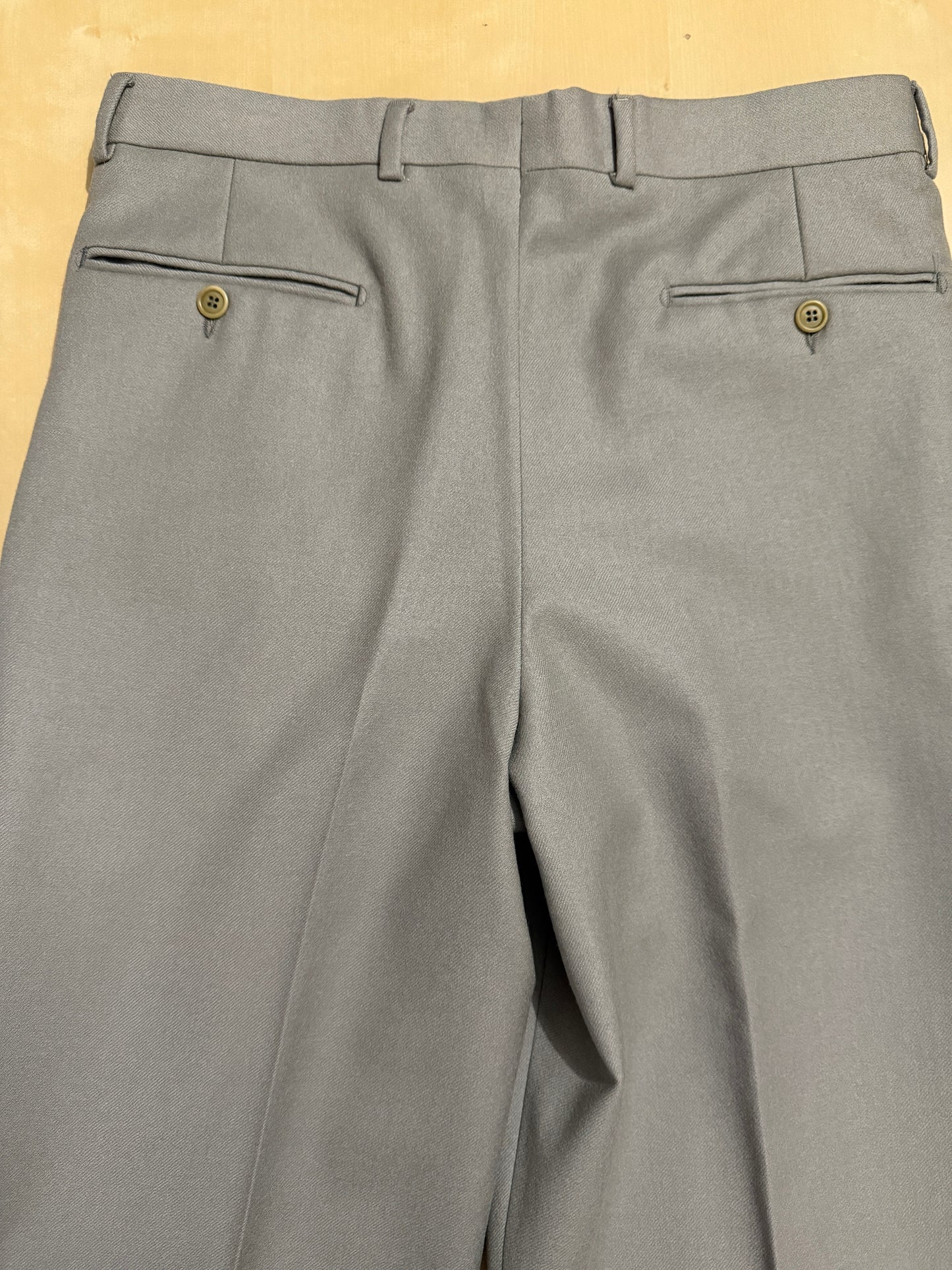 Pantalone in flanella anni ‘80 verde-grigio (NOS) - tg. 48