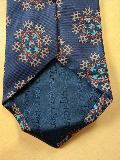 Cravatta Dior vintage medaglioni