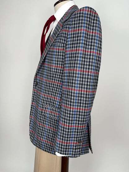 Giacca sartoriale anni ‘80/‘90 a quadri - tg. 48/50