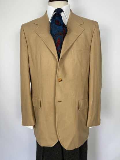 Giacca americana anni ‘60/‘70 in puro cashmere spinato - tg. 52