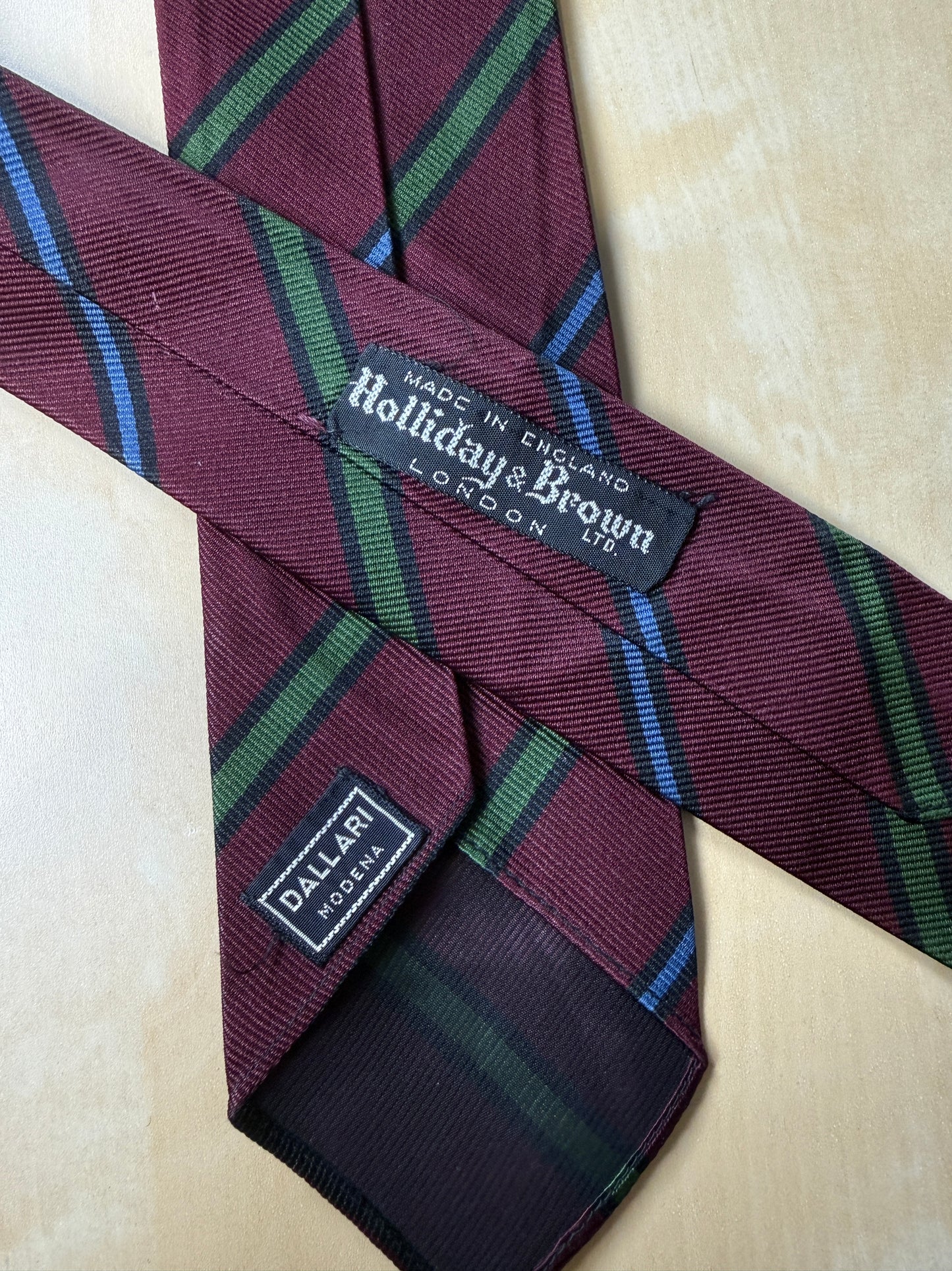 Cravatta regimental Holliday & Brown made in England