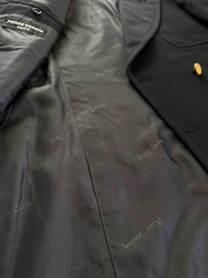 Navy blazer doppiopetto Pierre Cardin anni '70 - tg. 46