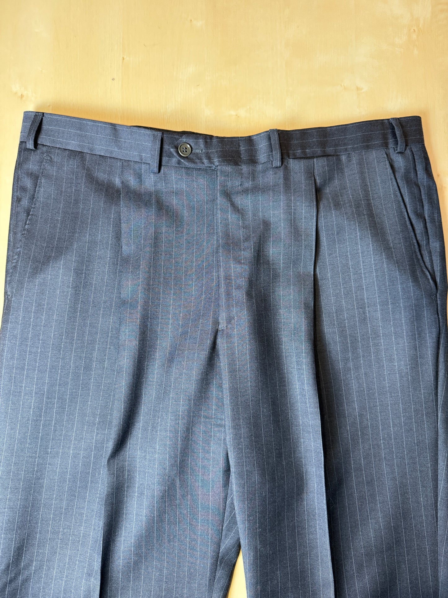 Completo Yves Saint Laurent anni ‘90 grigio gessato - tg. 54/56