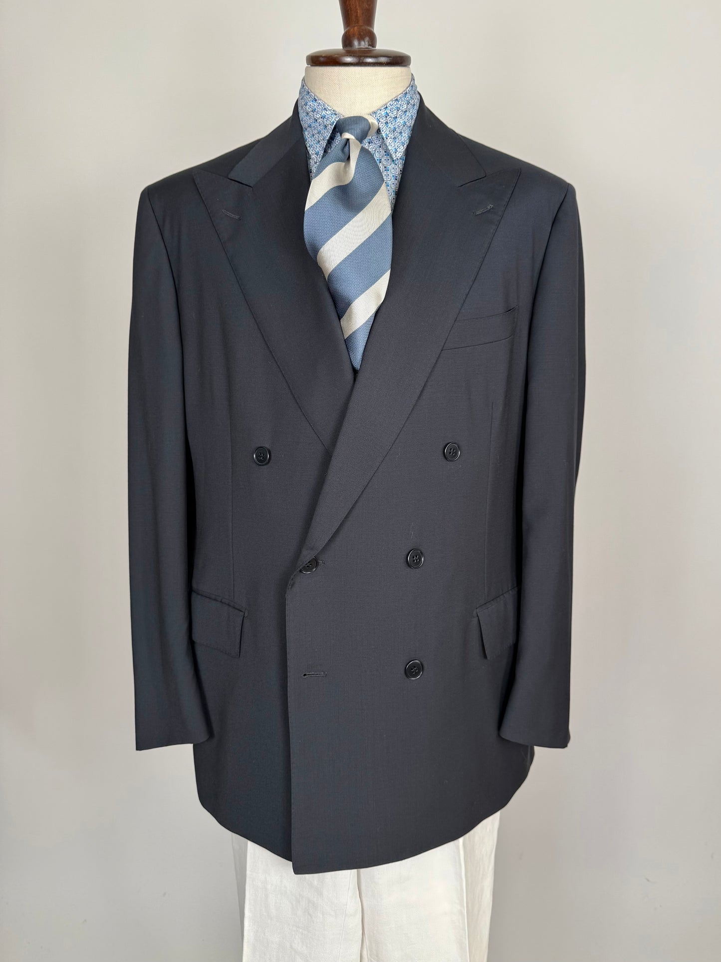 Giacca doppiopetto Cantarelli MTM fresco lana blu - tg. 56