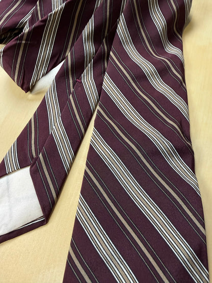 Cravatta Yves Saint Laurent vintage crêpe a righe