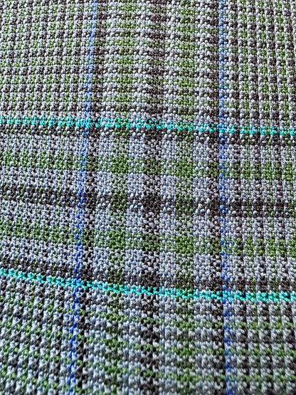 Giacca Valentino anni ‘80 hopsack principe di Galles blu - tg. 50/52