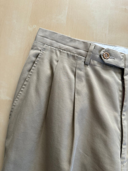 Completo Canali anni '90 twill di cotone beige - tg. 50