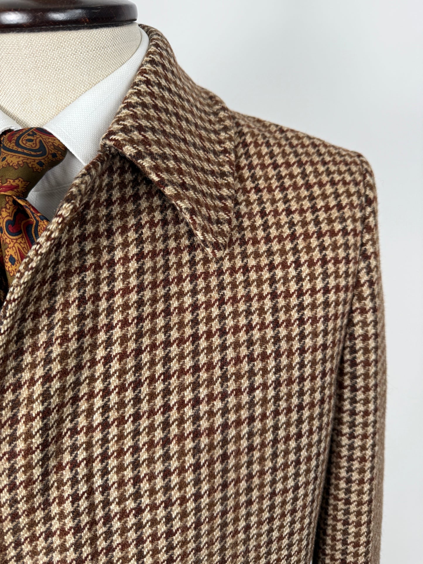 Cappotto anni ‘70 tweed pied-de-poule - tg. 44-46