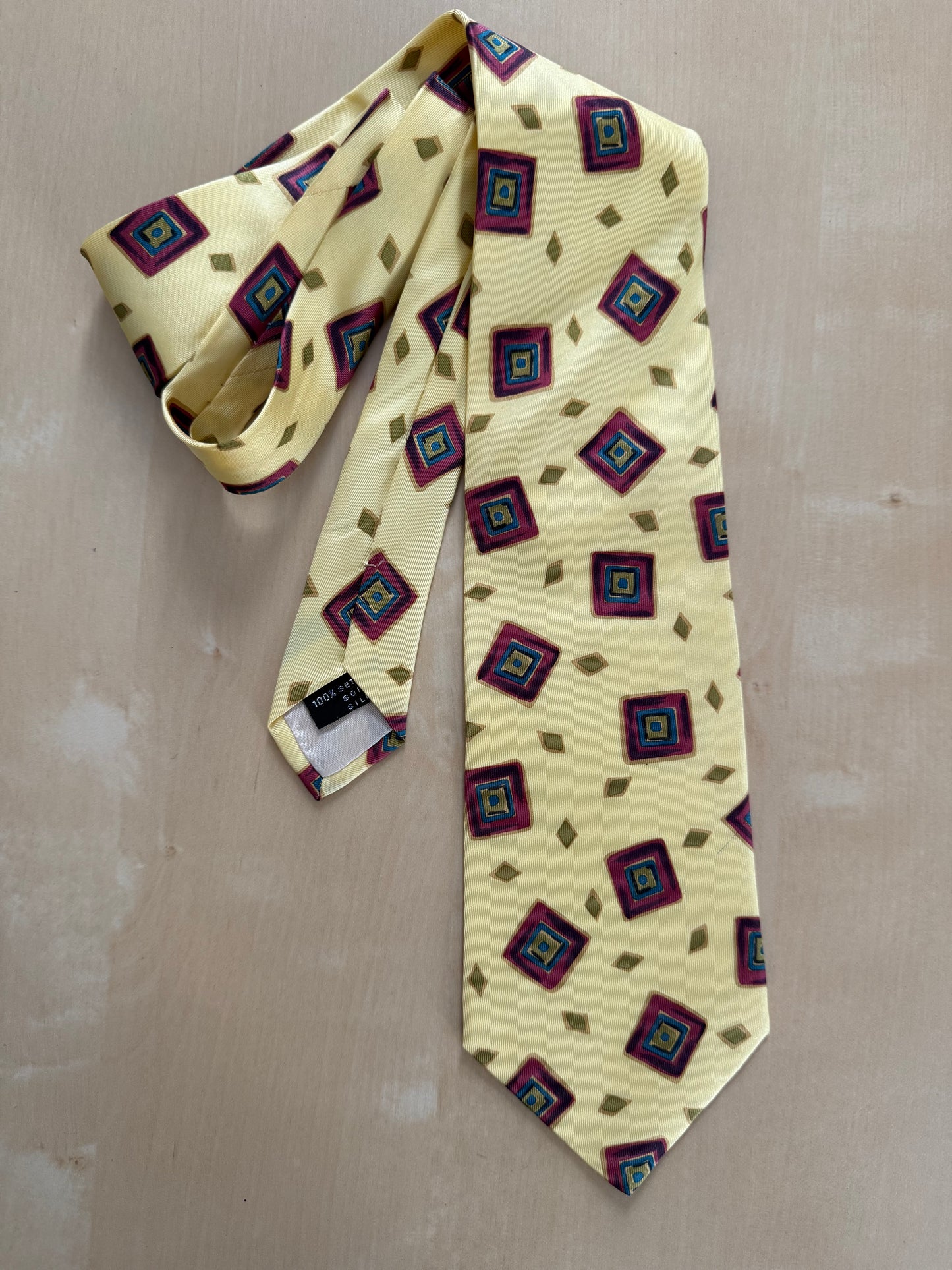 Cravatta Missoni vintage fantasia geometrica