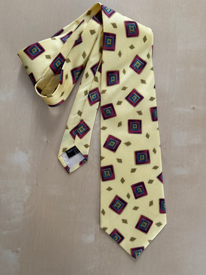 Cravatta Missoni vintage fantasia geometrica