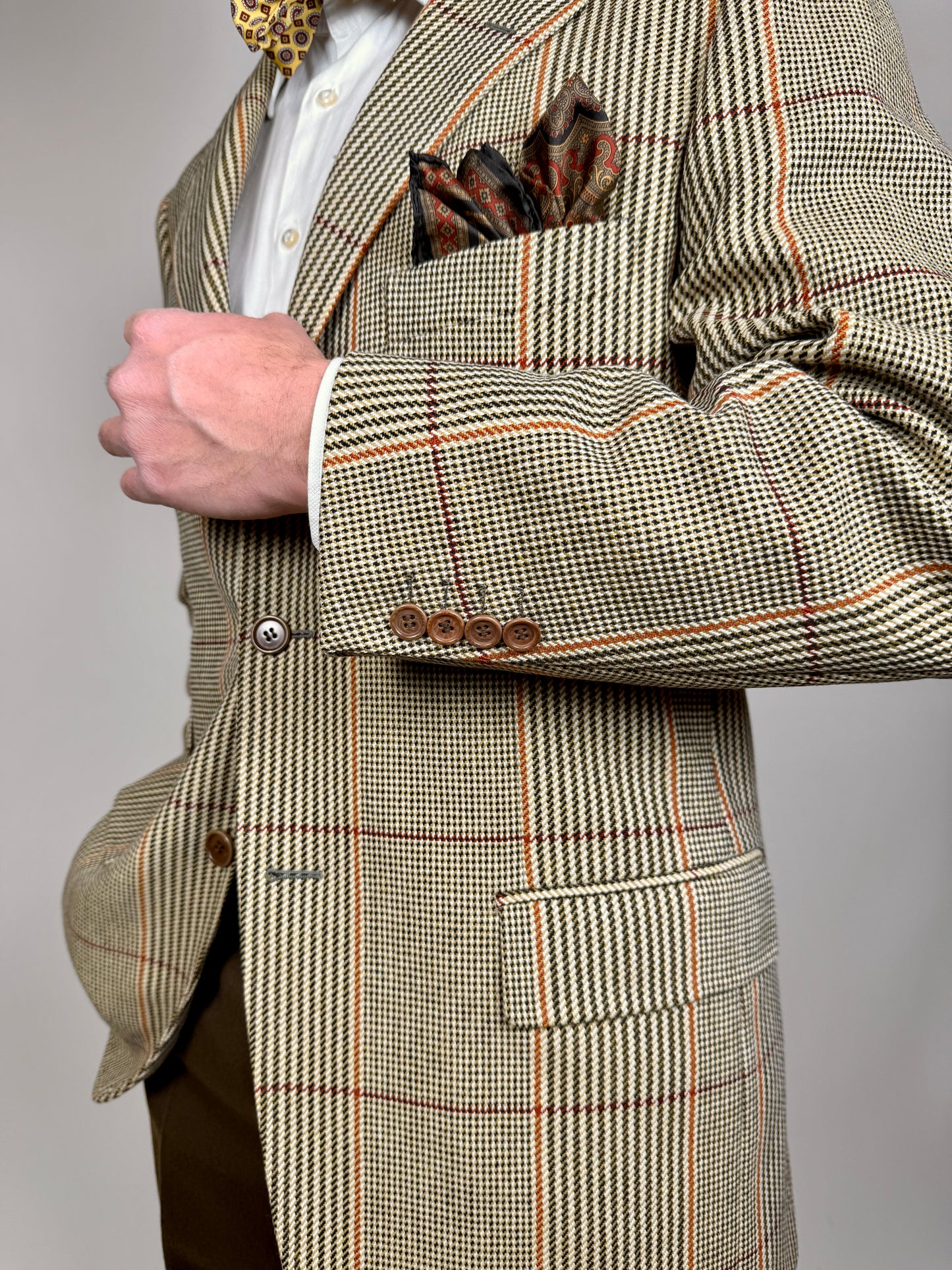 Giacca Caruso in Yorkshire tweed a quadri - tg. 52/54