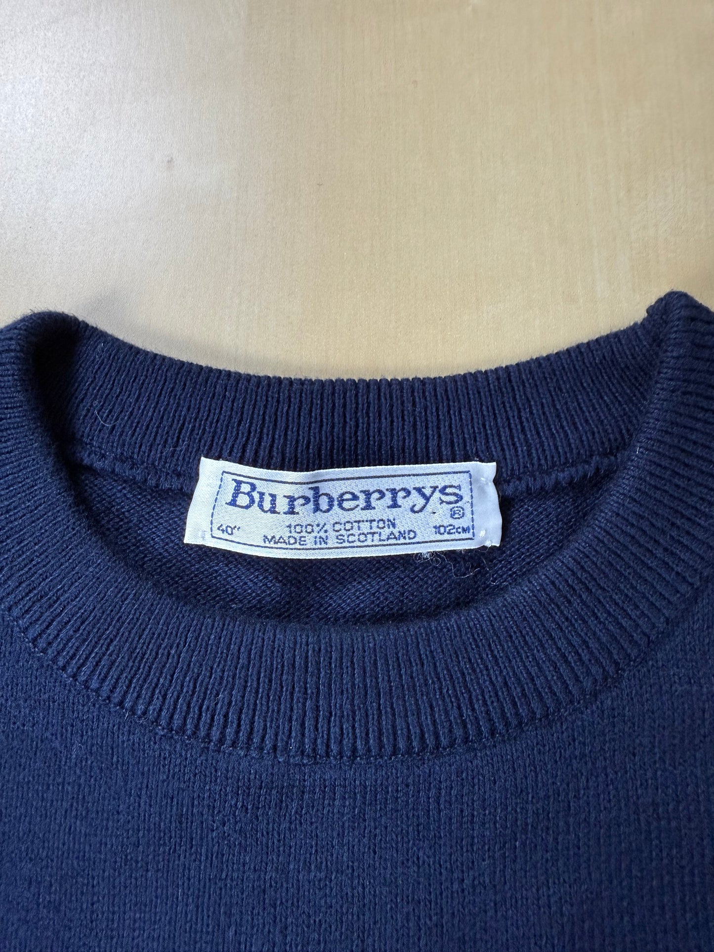 Pullover Burberrys in cotone anni '80 con barche a vela - M/L