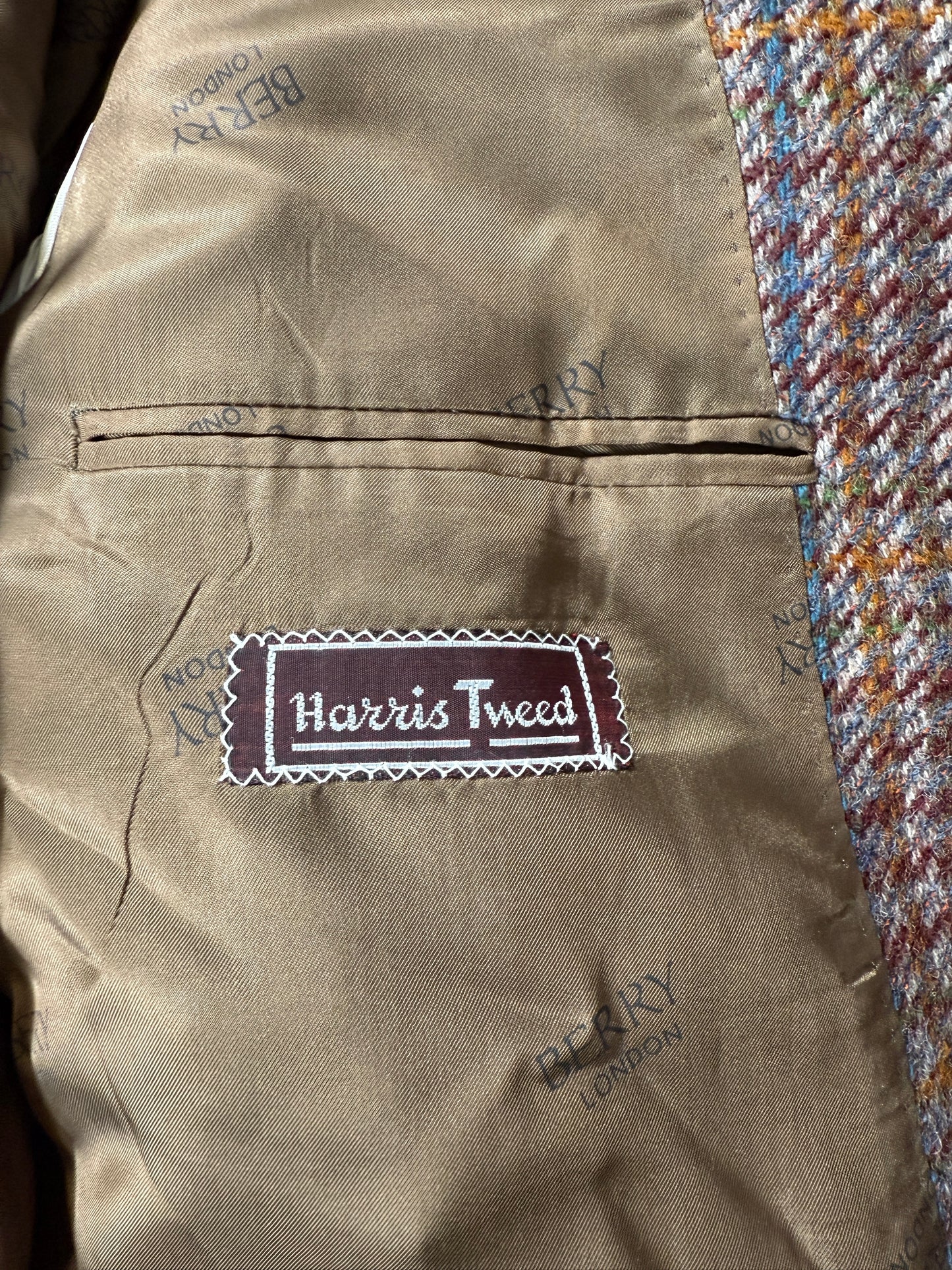 Giacca anni ‘80 in Harris Tweed shepherd’s check - tg. 48