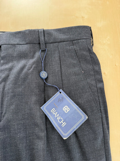 Pantaloni fresco lana grigio antracite anni '80 (NOS) - tg. 46/48