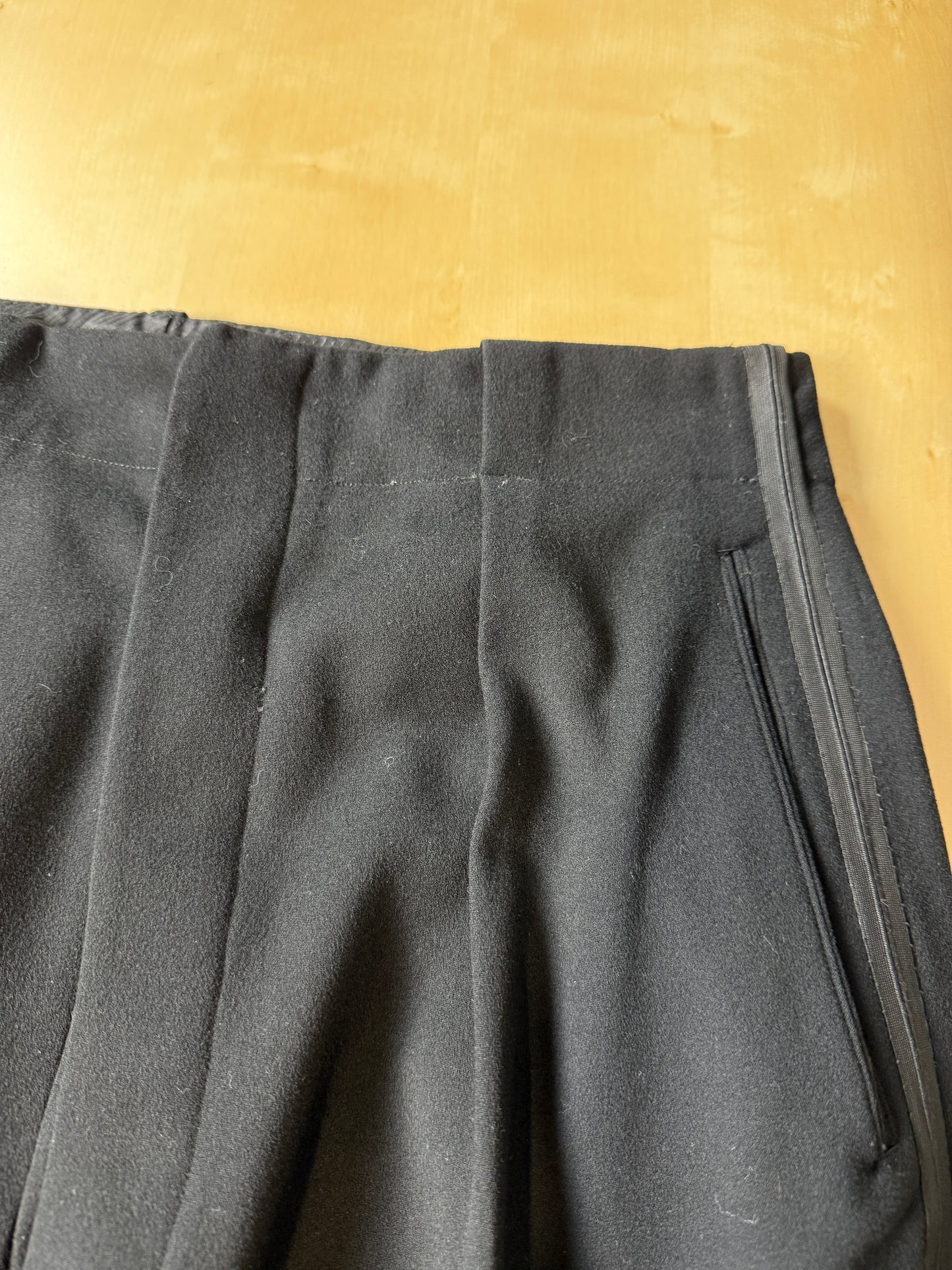 Smoking sartoriale anni ‘40/‘50 monopetto revers a lancia - tg. 46/48