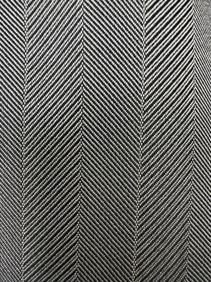 Giacca doppiopetto Christian Dior anni '70/'80 lana e seta chevrons - tg. 52 lunga