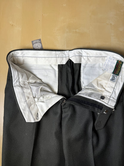 Pantaloni anni ‘70/‘80 in flanella verde scuro (NOS) - tg. 48