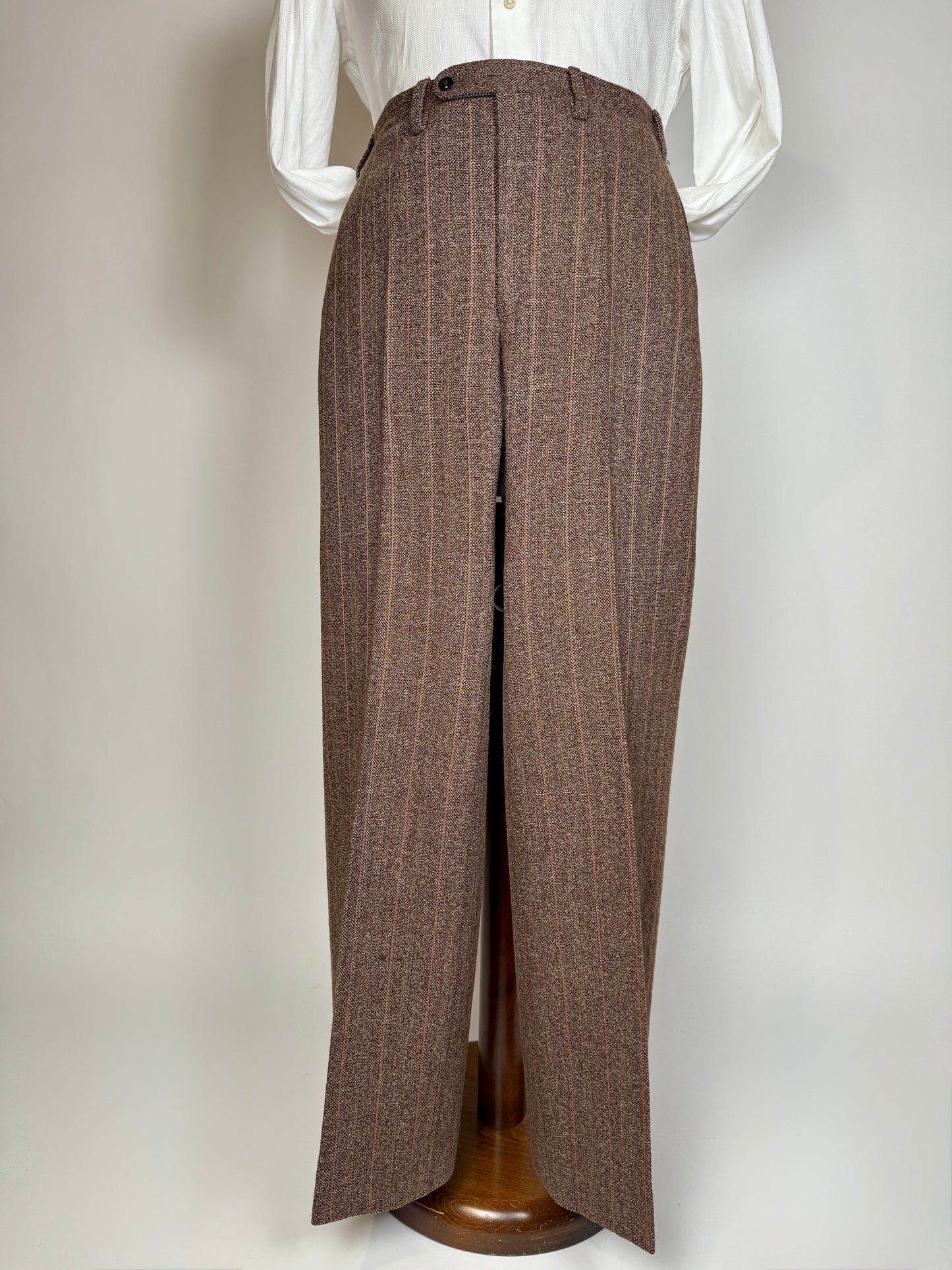 Completo anni ‘70 tweed marrone - tg. 50