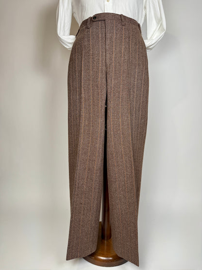 Completo anni ‘70 tweed marrone - tg. 50