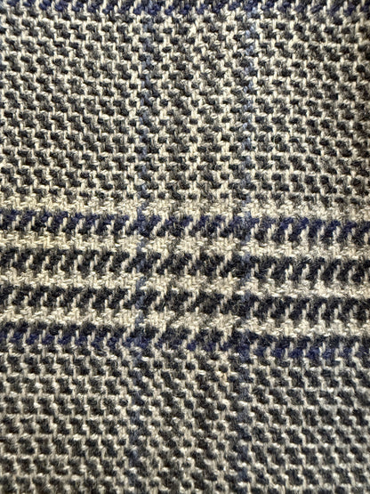 Giacca sportiva sartoriale anni ‘60 puro cashmere inserti in pelle - tg. 42