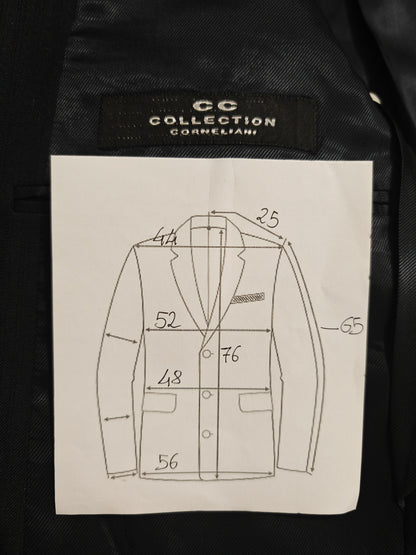 Giacca + panciotto Corneliani lana pettinata blu - tg. 50