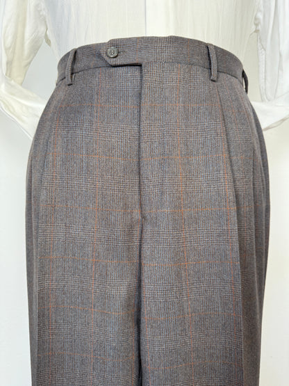 Completo doppiopetto anni ‘70/‘80 flanella principe di Galles (NOS) - tg. 48