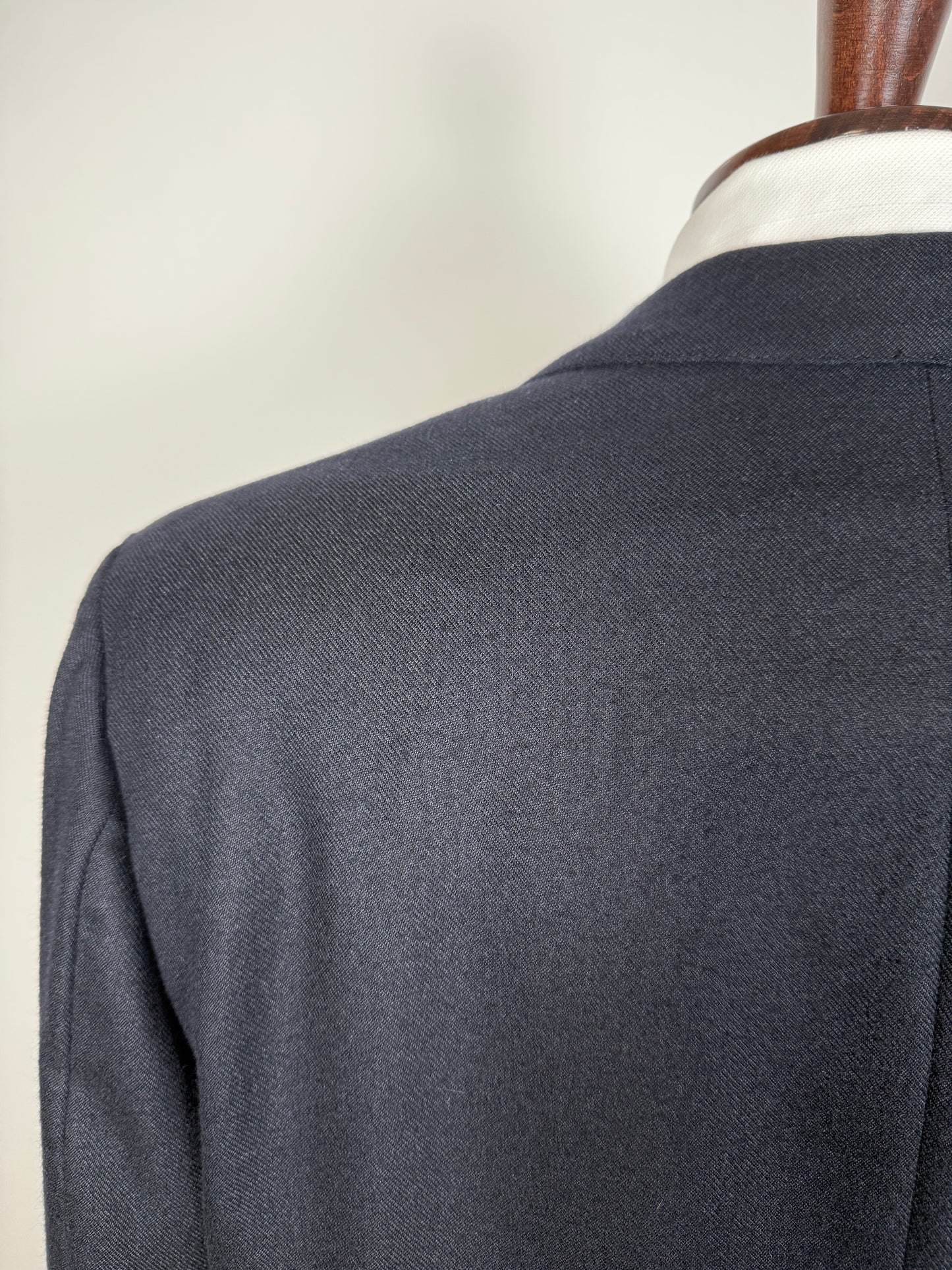 Giacca sartoriale anni '80 in puro cashmere pettinato Loro Piana - tg. 52/54 corta