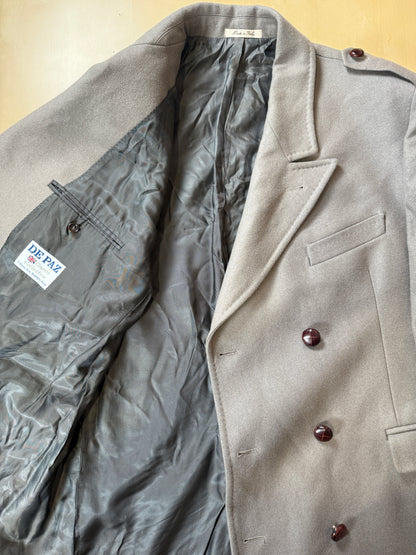 Cappotto De Paz doppiopetto grigio/cachi - tg. 56-58