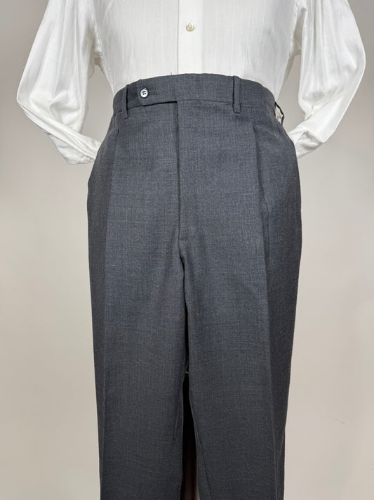Pantaloni sartoriali fresco lana antracite - tg. 52