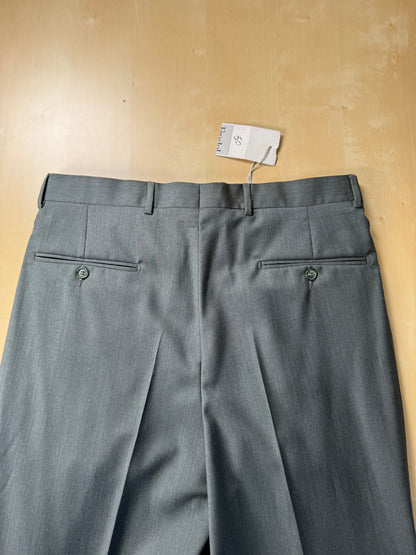 Pantaloni fresco lana verde scuro anni '80 (NOS) - tg. 48/50