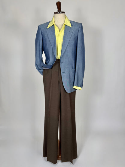 Pantaloni misto lino anni '70 (NOS) - tg.  44/46