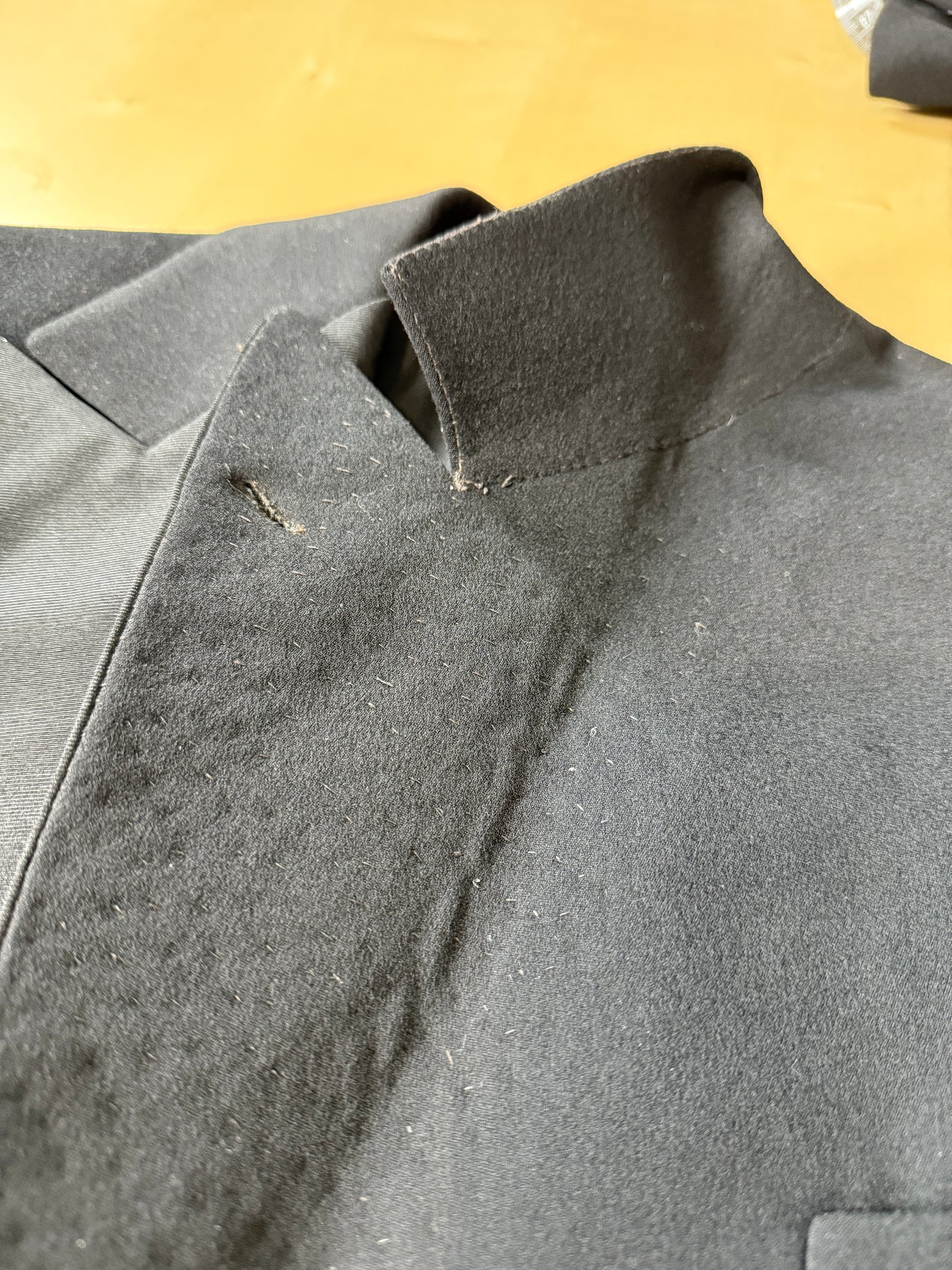 Smoking sartoriale anni ‘40/‘50 monopetto revers a lancia - tg. 46/48