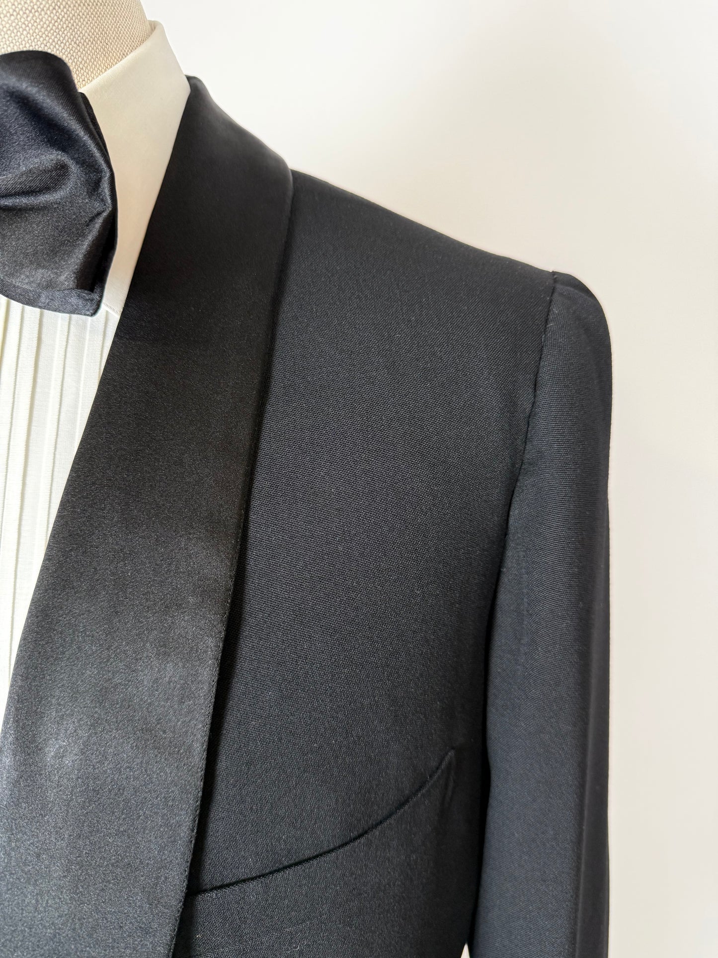 Smoking sartoriale anni ‘50 revers a scialle - tg. 48/50