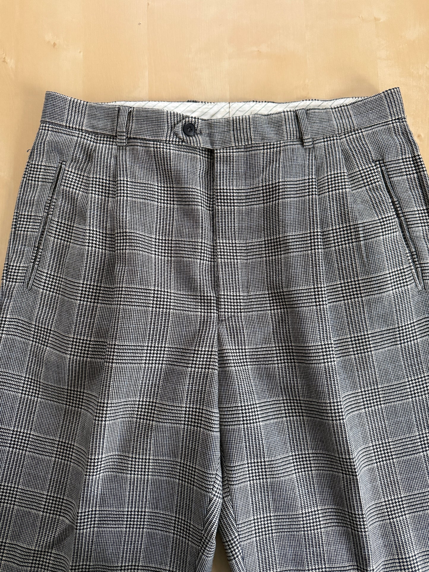 Pantaloni anni ‘80 flanella principe di Galles - tg. 52