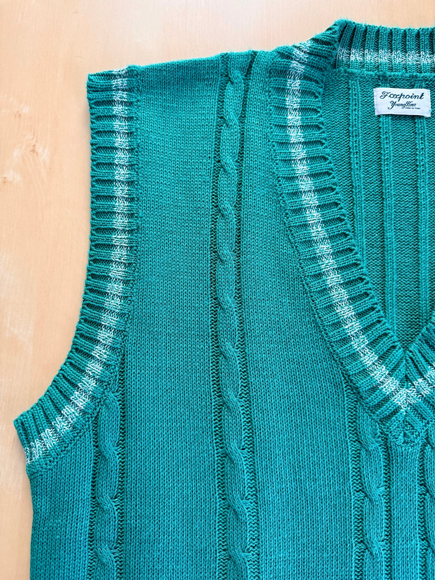 Gilet smanicato stile college anni ‘80 - XL