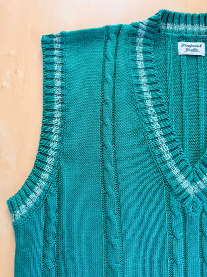 Gilet smanicato stile college anni ‘80 - XL