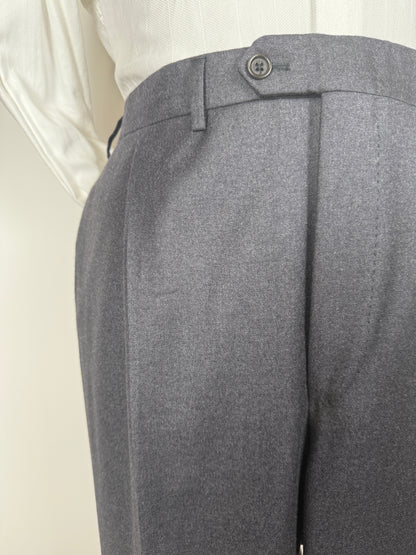 Pantaloni in flanella grigio antracite - tg. 60