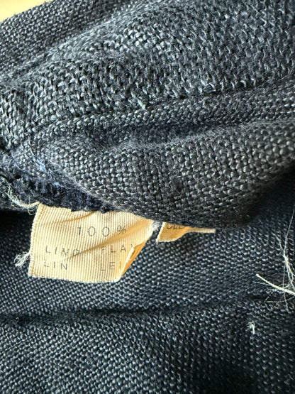 Tuta in lino nera anni ‘70 - tg. 44