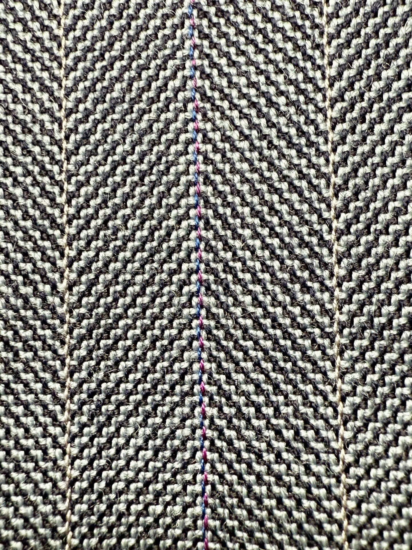 Completo sartoriale anni ‘60/'70 in grisaglia color carta da zucchero gessato - tg. 50/52