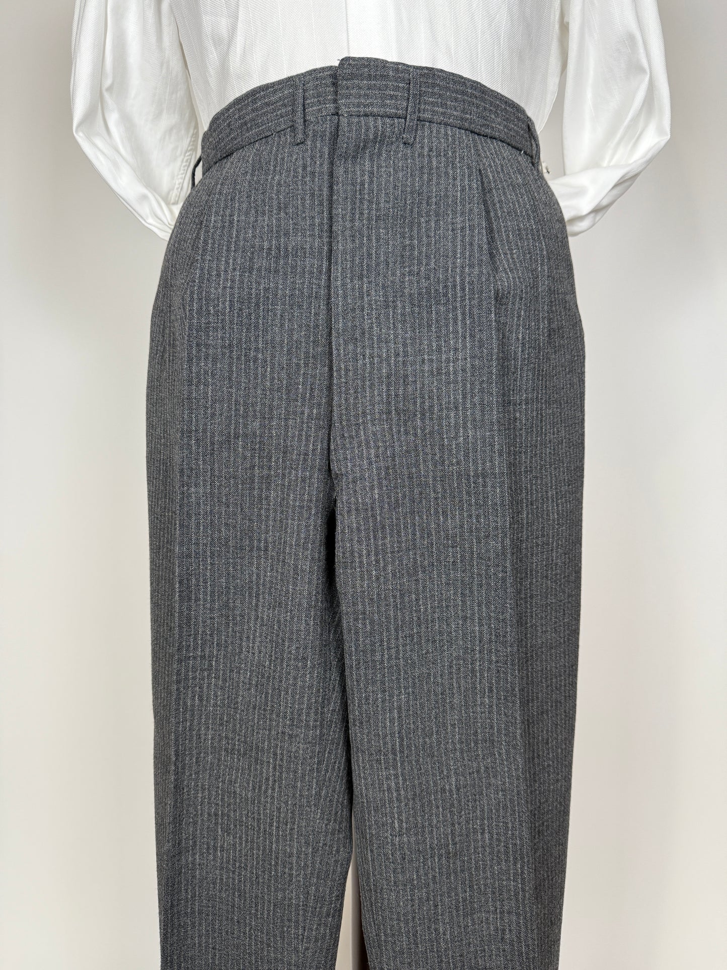 Pantaloni sartoriali anni ‘50/‘60 grigio gessato - tg. 50