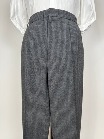 Pantaloni sartoriali anni ‘50/‘60 grigio gessato - tg. 50