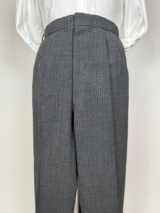 Pantaloni sartoriali anni ‘50/‘60 grigio gessato - tg. 50