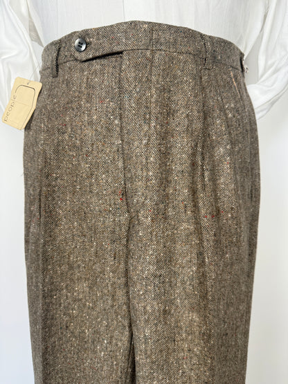 Pantaloni anni ‘70 donegal tweed (NOS) - tg. 44