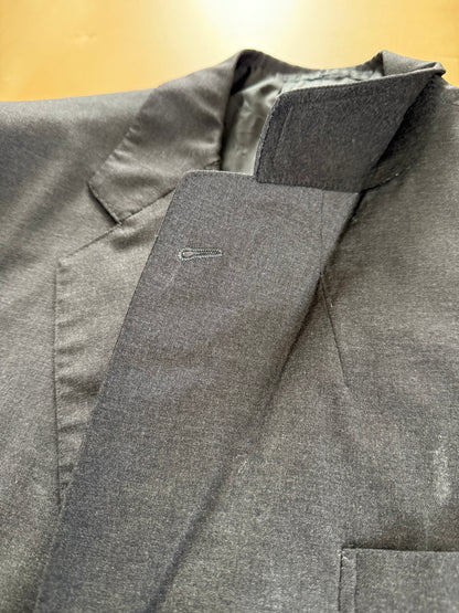 Completo sartoriale flanella pettinata grigio antracite - tg. 52/54, drop basso