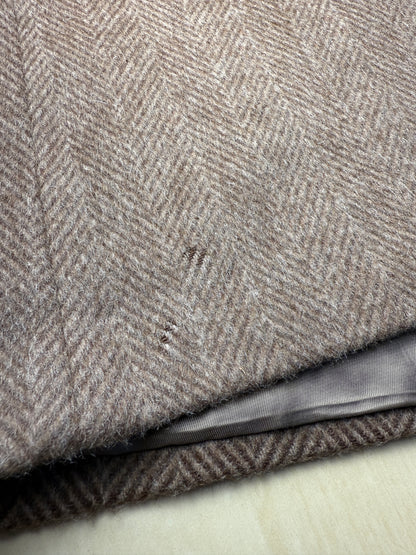 Cappotto raglan anni ‘70/‘80 marrone spigato - tg. 44-48