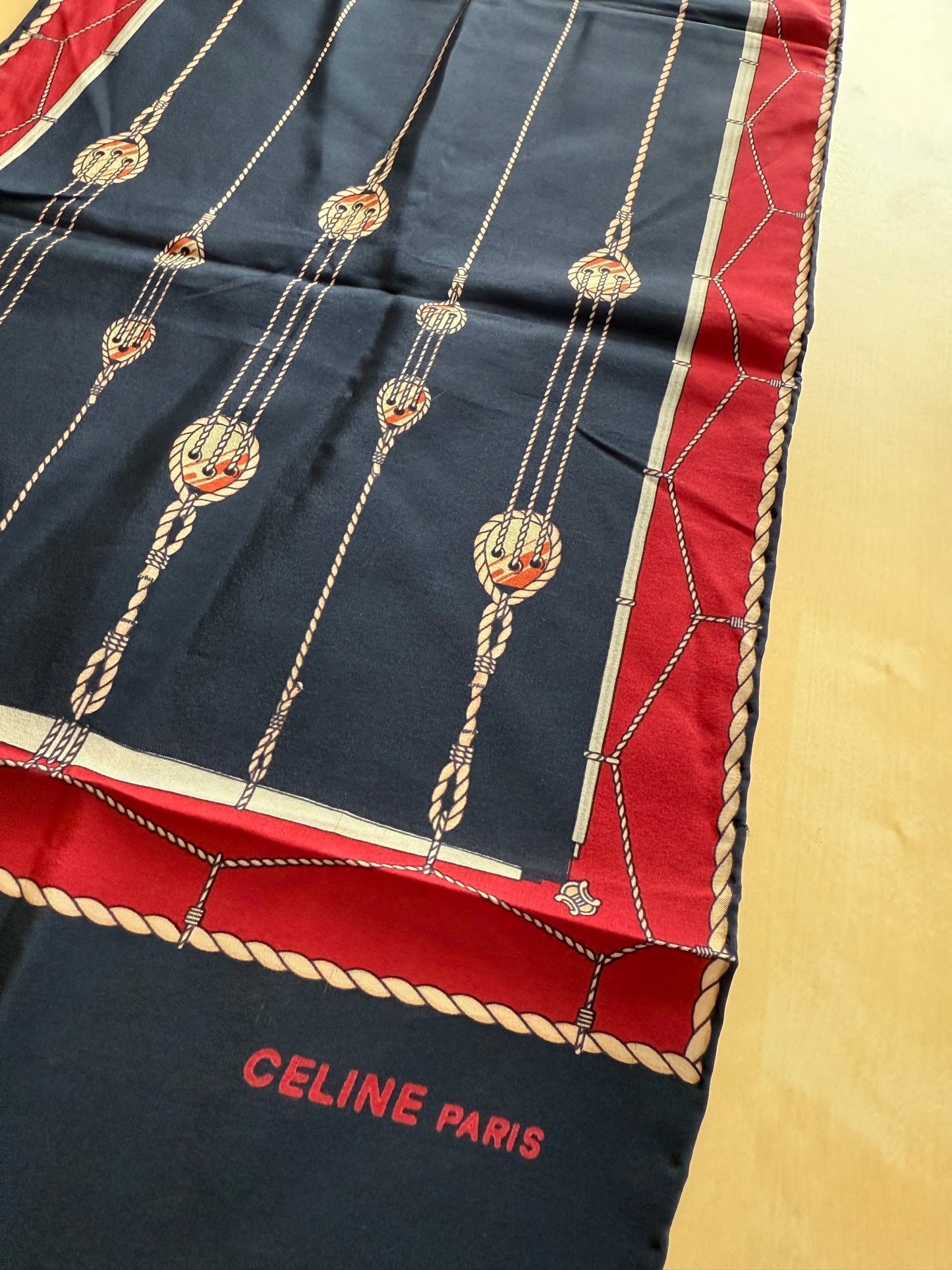 Sciarpa Céline vintage in seta