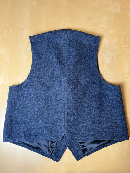 Panciotto in tweed blu - tg. 52/54