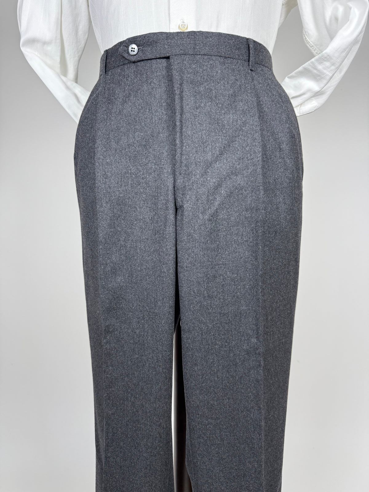 Pantaloni sartoriali flanella antracite - tg. 54/56