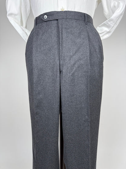 Pantaloni sartoriali flanella antracite - tg. 54/56