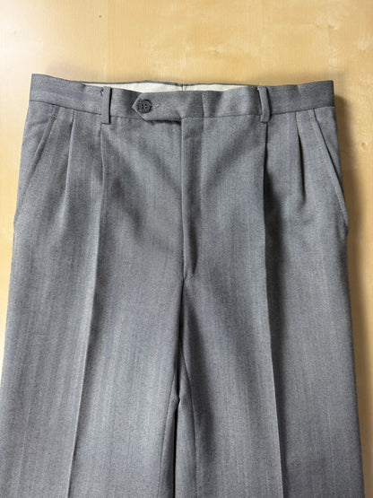 Completo 3 pezzi anni '70 herrigbone grigio - tg. 44